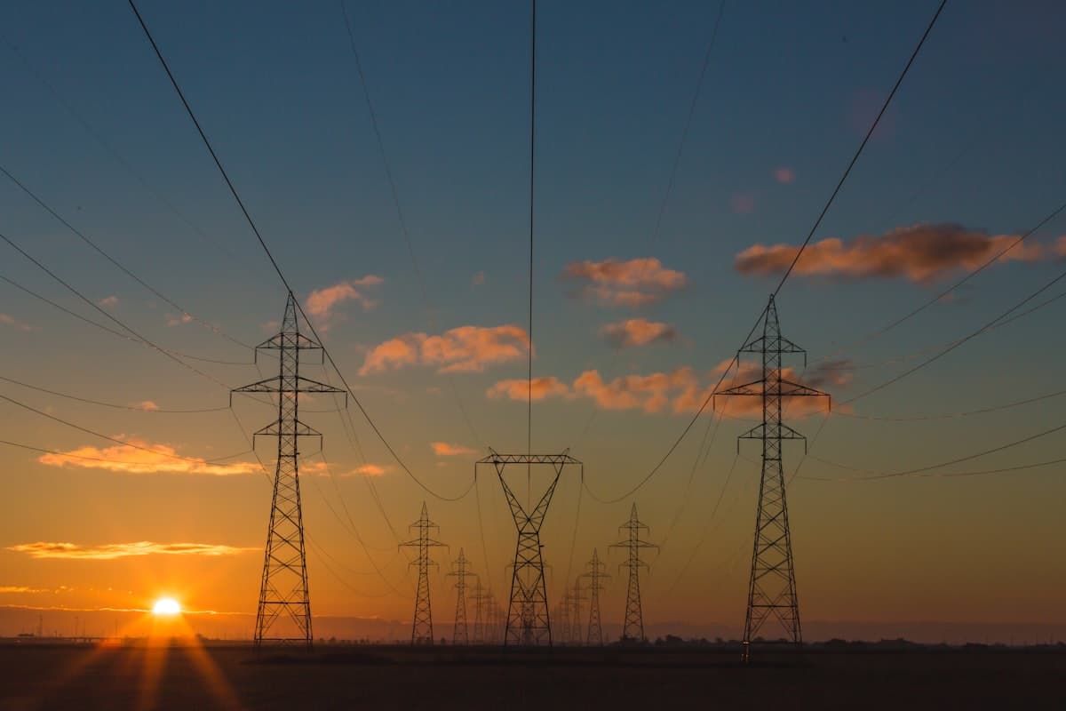 High voltage power lines and electrical electrical grid infrastructure