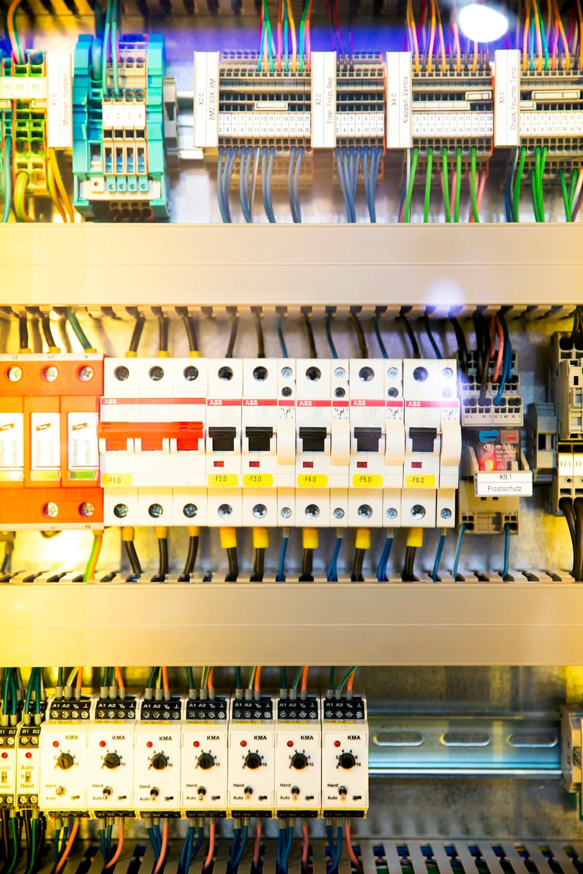 Industrial electrical distribution switchgear and control panels