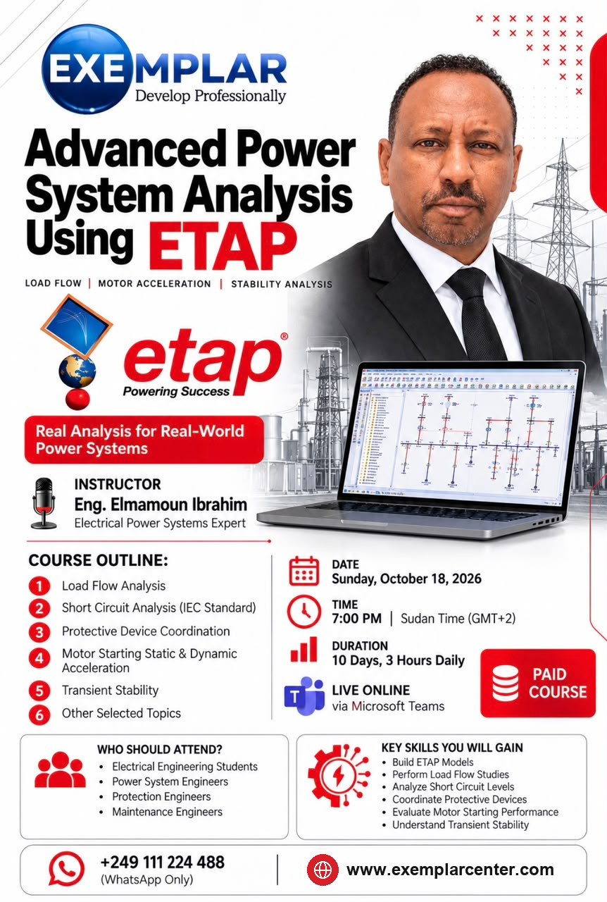 ETAP electrical systems software with power infrastructure visuals